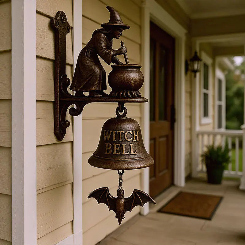 Campanello Antico Strega Luna – Campanello Decorativo Resistente alle Intemperie per Interni ed Esterni