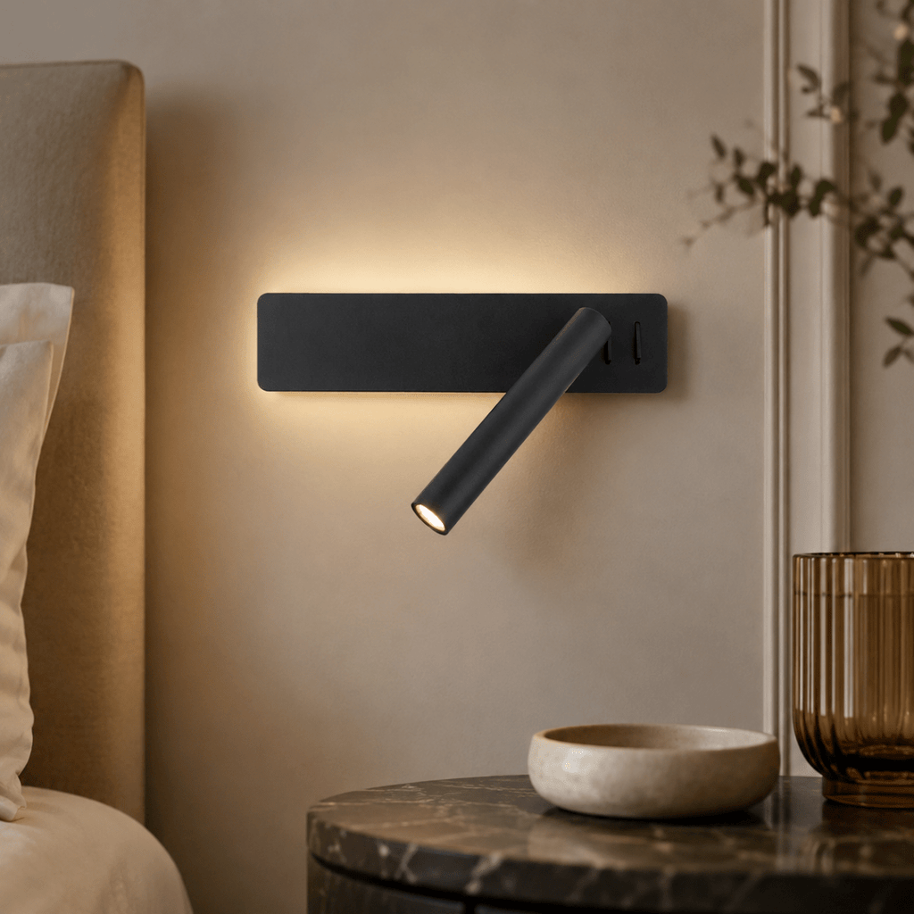 GLOWSPIN – Lampada LED girevole per illuminazione flessibile del letto e della lettura