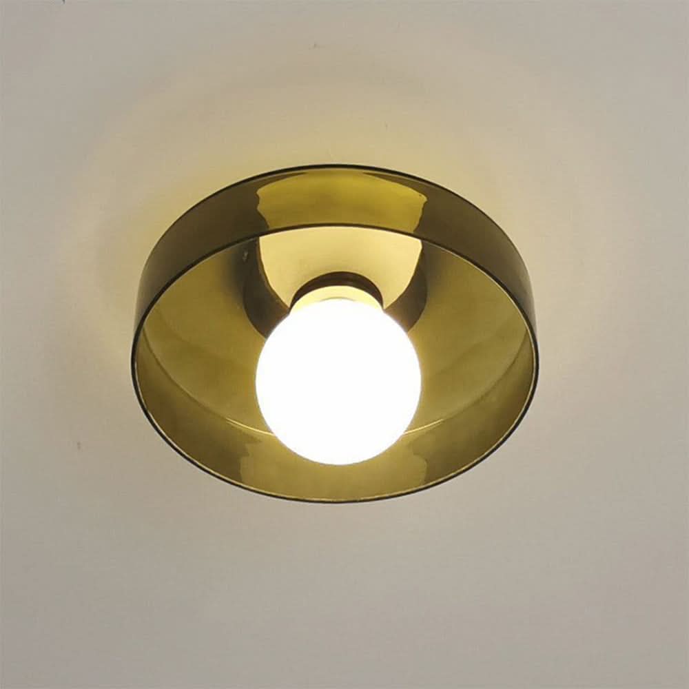 Lampada da Soffitto Rotonda dal Design Moderno – Lampada in Vetro Elegante per Interni Contemporanei