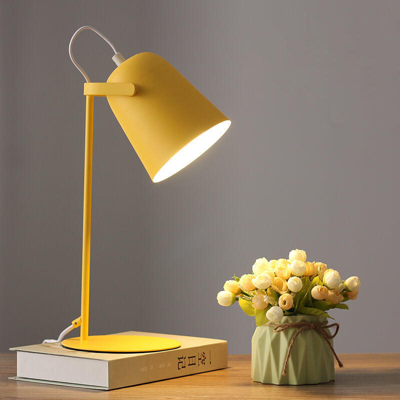 Elaruna | Lampada da Tavolo Moderna in Metallo con Base E26 per Camera da Letto e Soggiorno