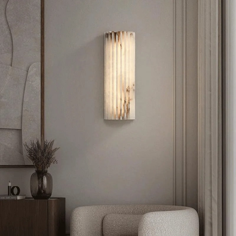 Lampada da comodino in marmo di lusso per interni accoglienti