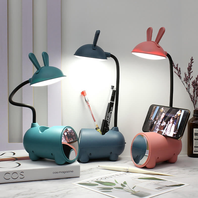 Lampada Touch LED Creativa con Portapenne | Funzione di Ricarica USB | Lampada da Scrivania | Decorazione per Stanza dei Bambini