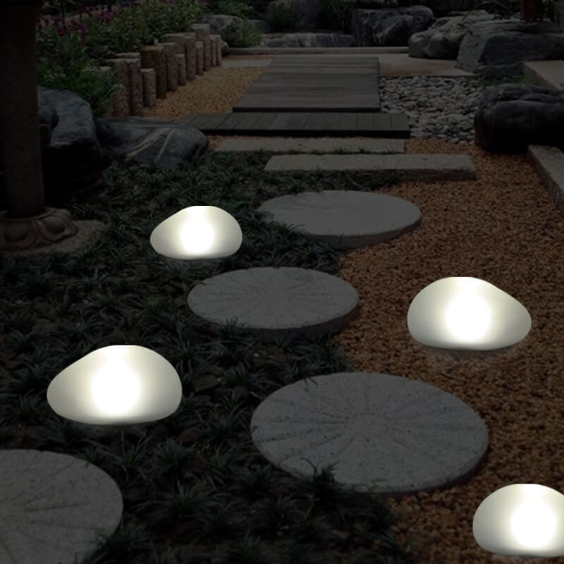 Luce Solare da Giardino con Aspetto di Vetro Satinato Design Compatto