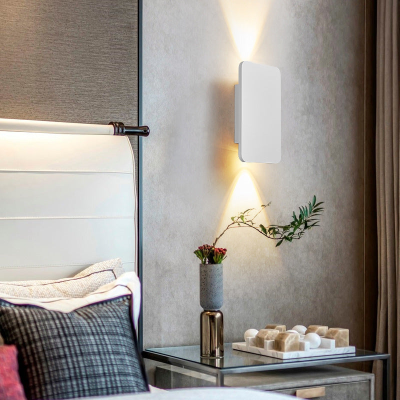 Florynne | Lampada da Parete LED Rettangolare Moderna in Finiture Metalliche Contemporanee