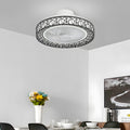 Ralo | Ventilatore da soffitto a profilo basso con telecomando, luce LED a 3 colori e timer per soggiorno e camera da letto