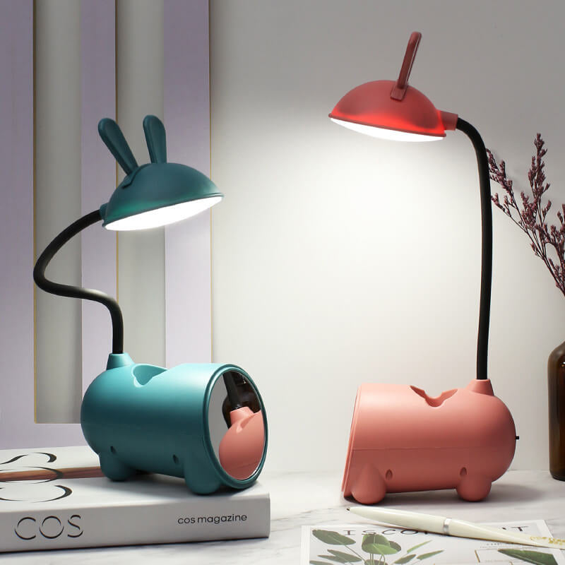 Lampada Touch LED Creativa con Portapenne | Funzione di Ricarica USB | Lampada da Scrivania | Decorazione per Stanza dei Bambini