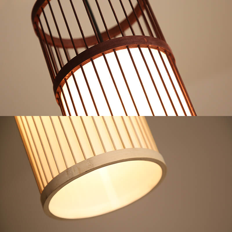 Lampada a sospensione Bambora Zen | Lanterna in bambù intrecciato a mano | Design giapponese | Eleganza naturale