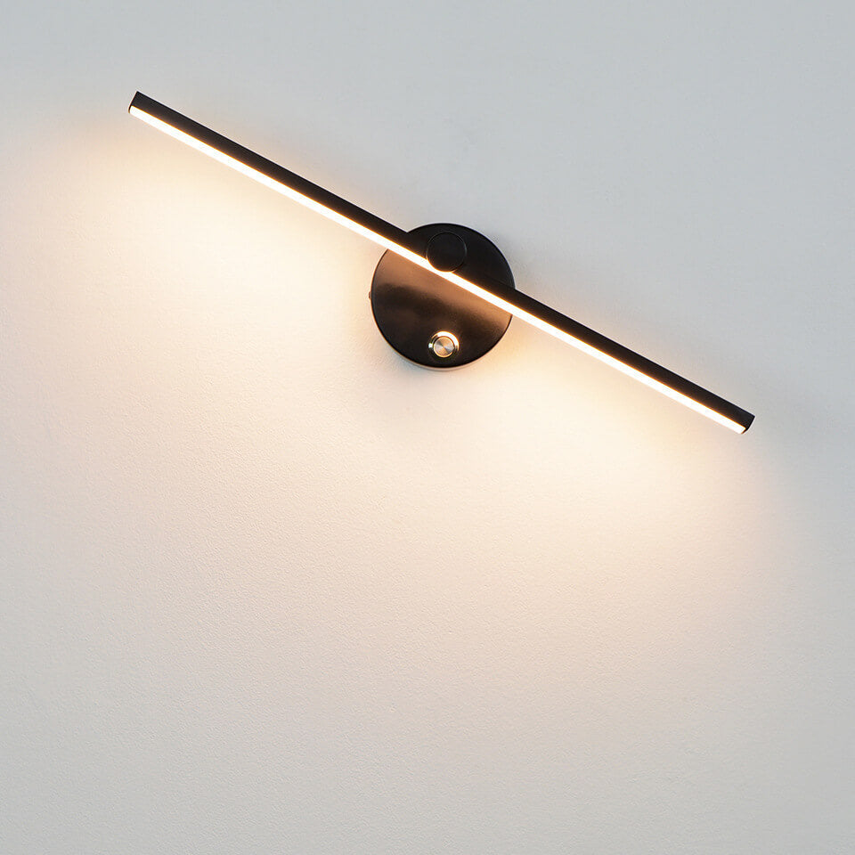Interruttore a LED per specchio a muro in alluminio minimalista nordico