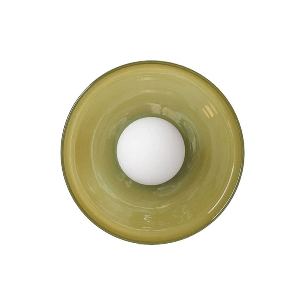 Lampada da Soffitto Rotonda dal Design Moderno – Lampada in Vetro Elegante per Interni Contemporanei
