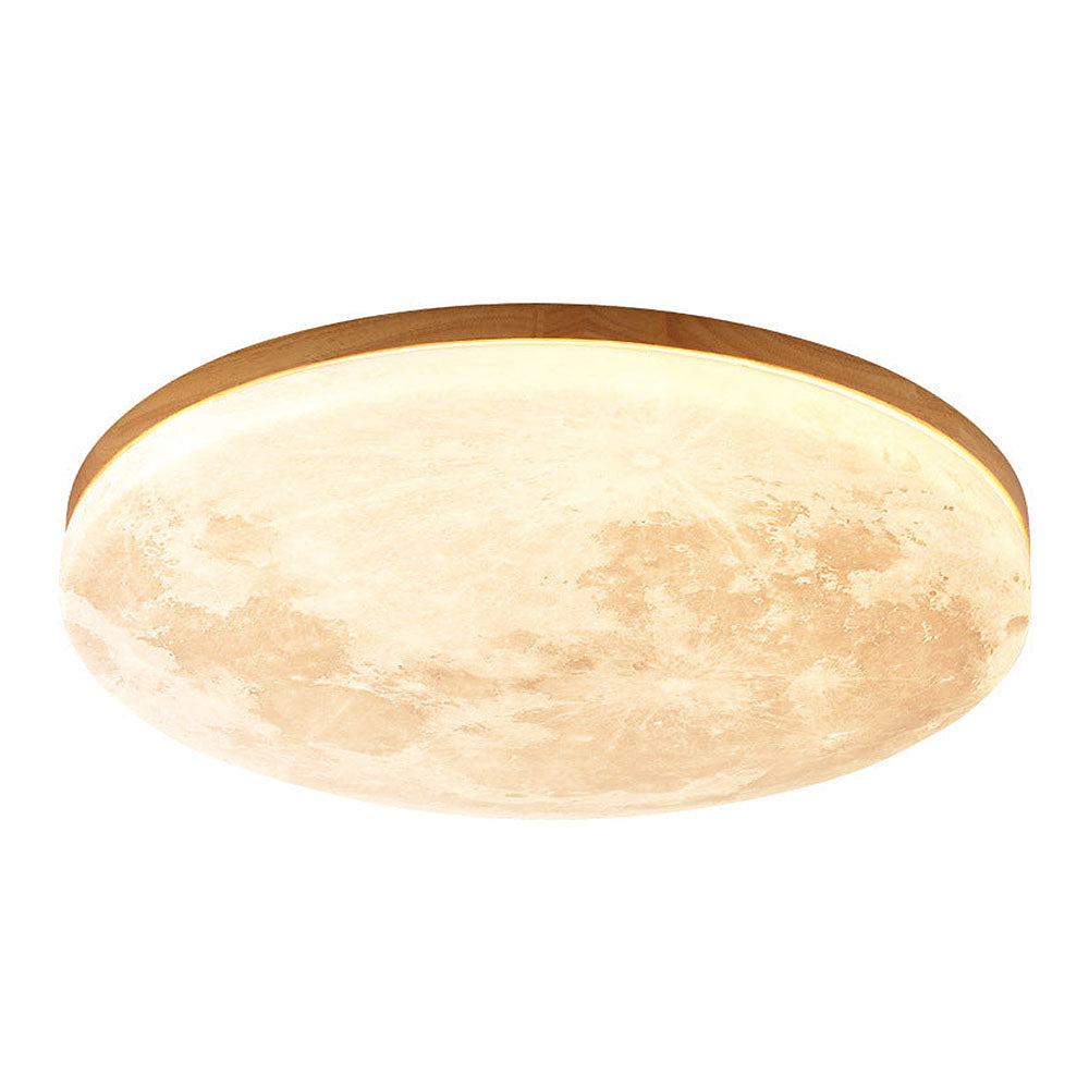 LunaGlow - Lampada da soffitto a forma di luna con illuminazione LED soffusa