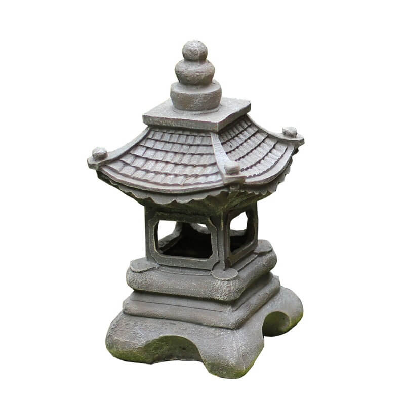 Tarex | Luce da Giardino a Pagoda Solare con Design Zen e LED Bianco Caldo per Giardino, Bordo e Patio