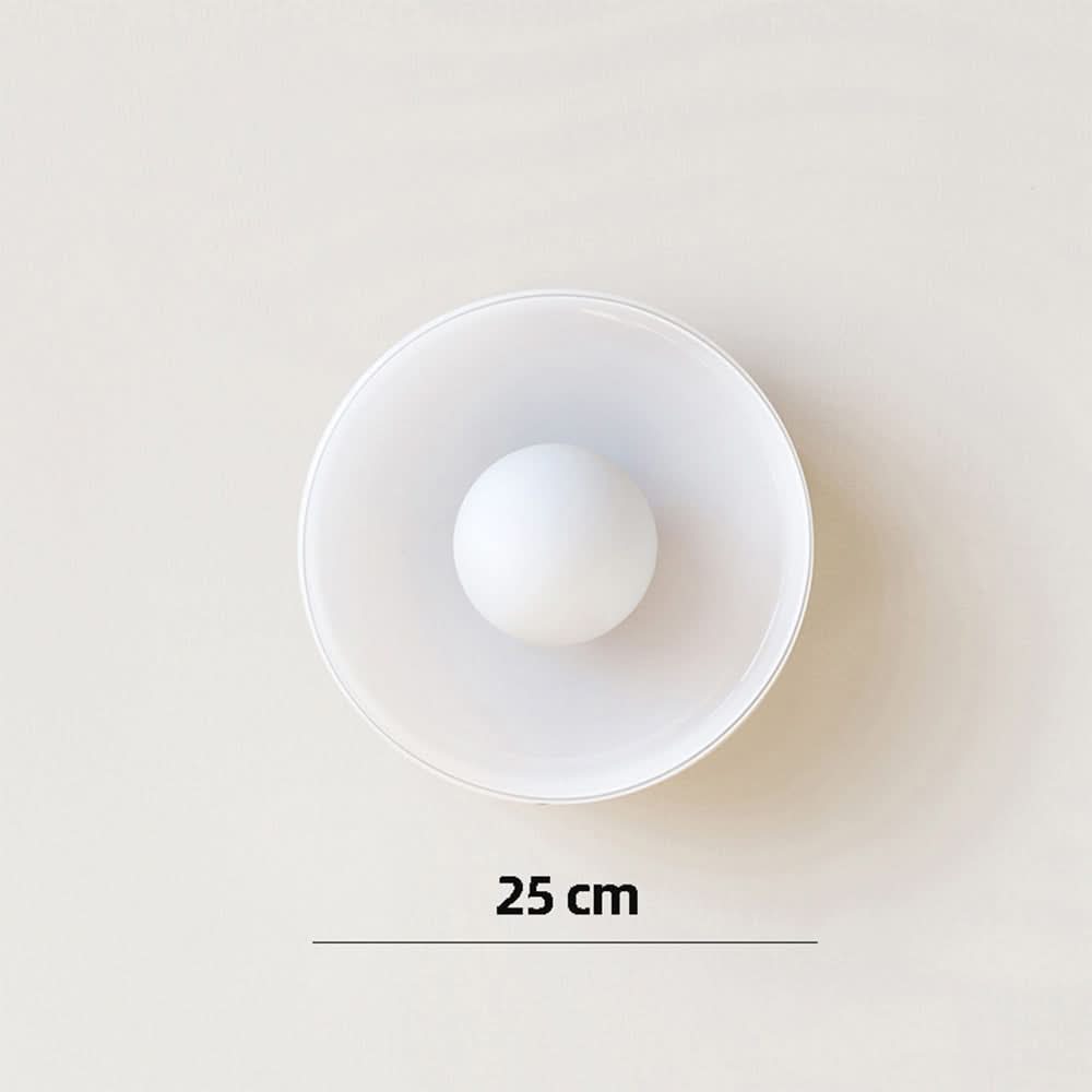Lampada da Soffitto Rotonda dal Design Moderno – Lampada in Vetro Elegante per Interni Contemporanei
