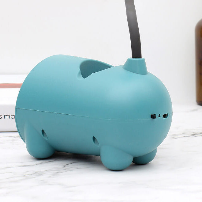 BunnyGlow Lampada Touch LED Creativa con Portapenne | Funzione di Ricarica USB | Lampada da Scrivania | Decorazione per Cameretta