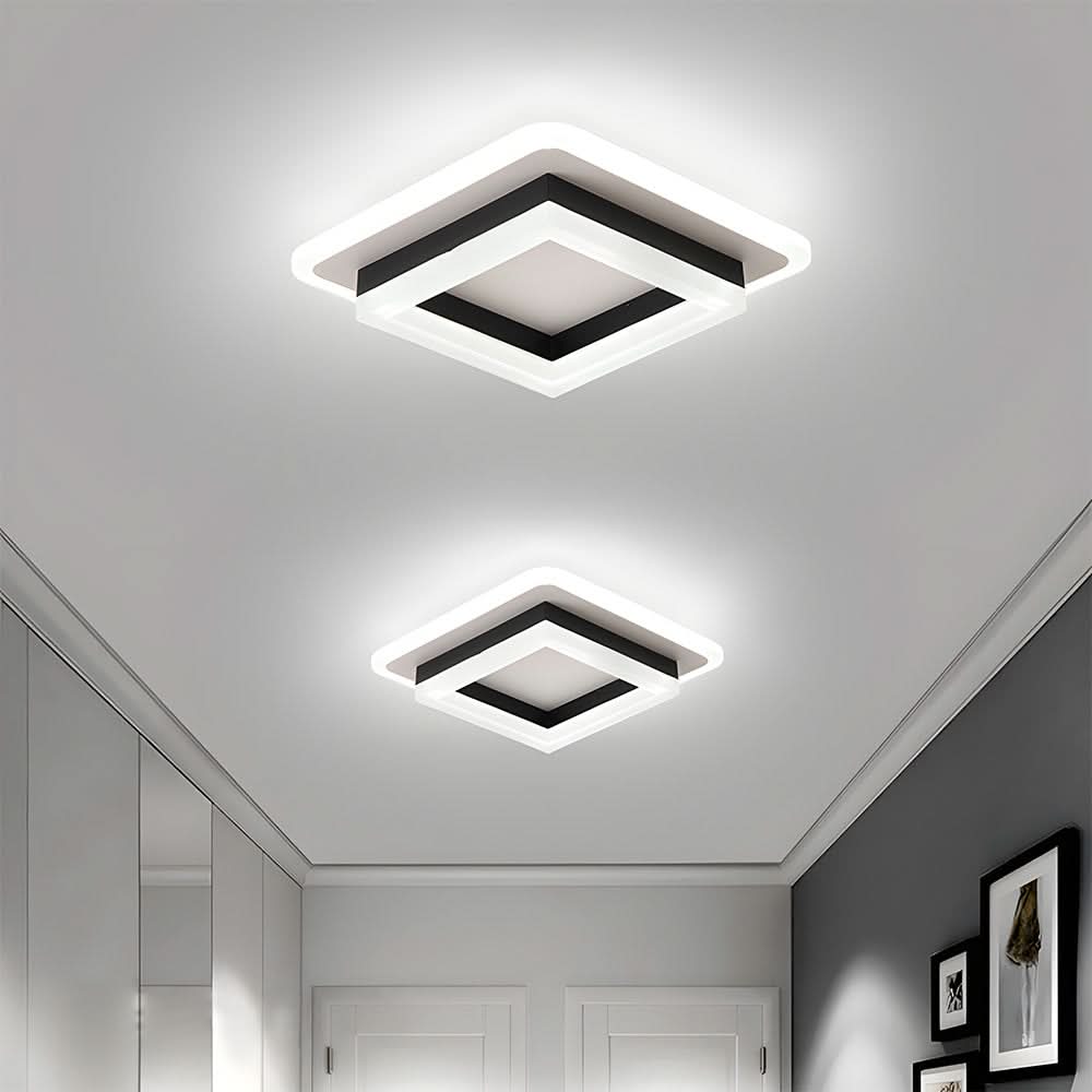 Lampada da soffitto LED quadrata per interni moderni