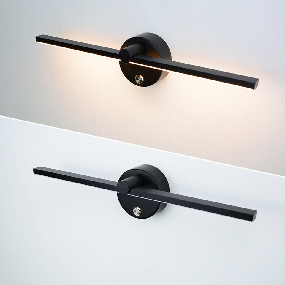 Interruttore a LED per specchio a muro in alluminio minimalista nordico