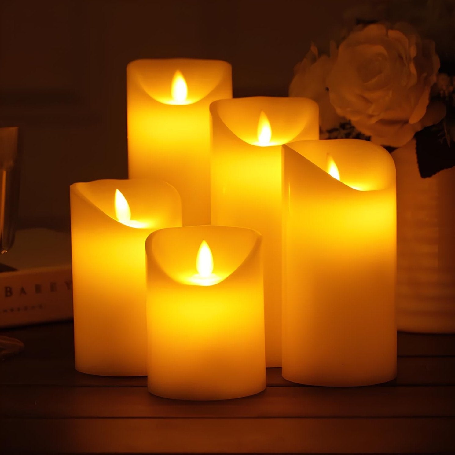 Autunno – Flamfri Ljus con Illuminazione Suggestiva