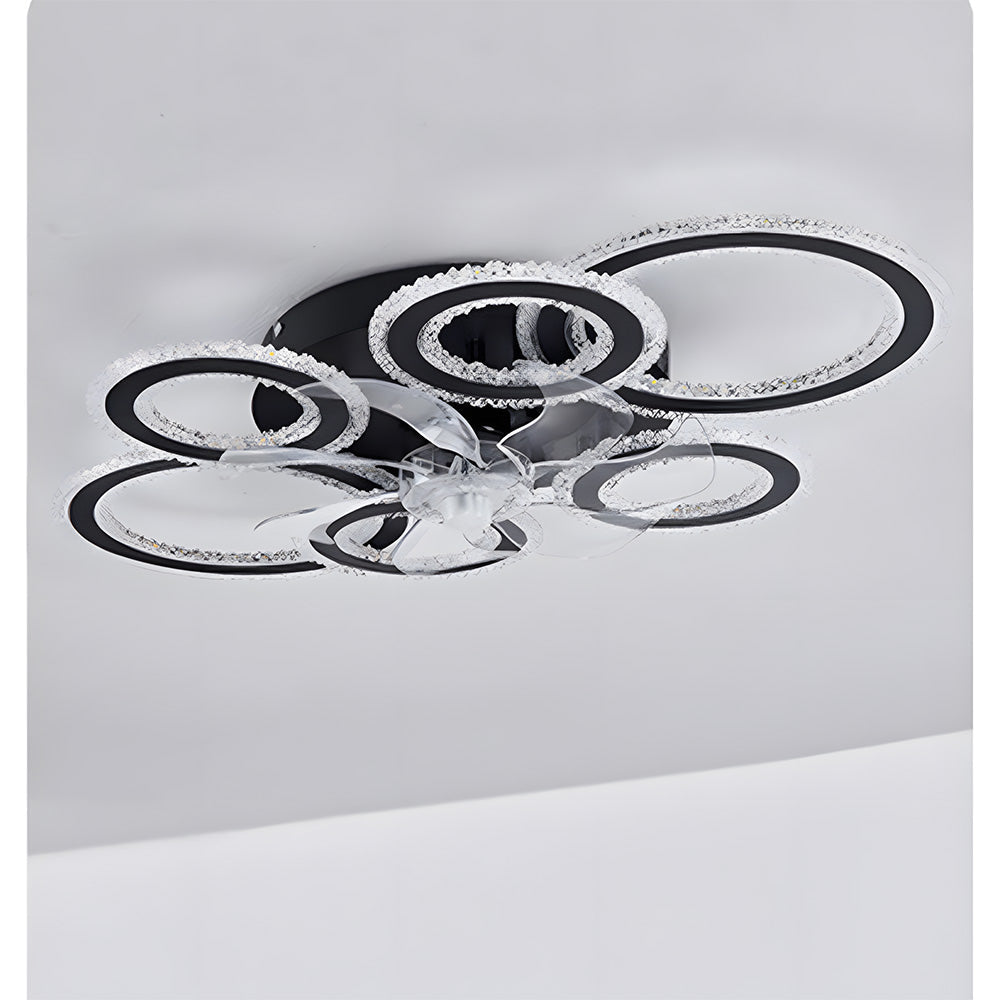 Selo | Ventilatore da Soffitto Grande con Telecomando, Motore DC Reversibile e LED Tri-Colore per Soggiorno e Camera da Letto