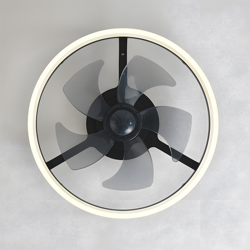 Corin | Ventilatore a soffitto nordico moderno con luce LED e telecomando in quattro colori per soggiorno e camera da letto
