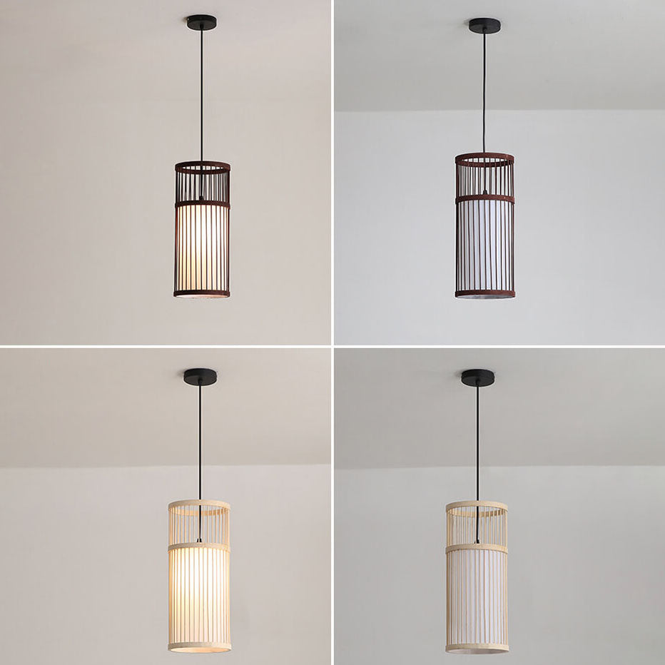 Lampada a sospensione Bambora Zen | Lanterna in bambù intrecciato a mano | Design giapponese | Eleganza naturale