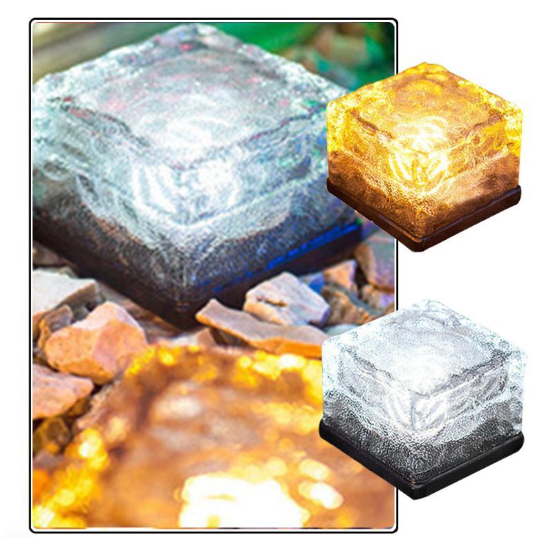 Luce Cubica da Giardino Solare con Effetto Onde d'Acqua a Cambio Colore