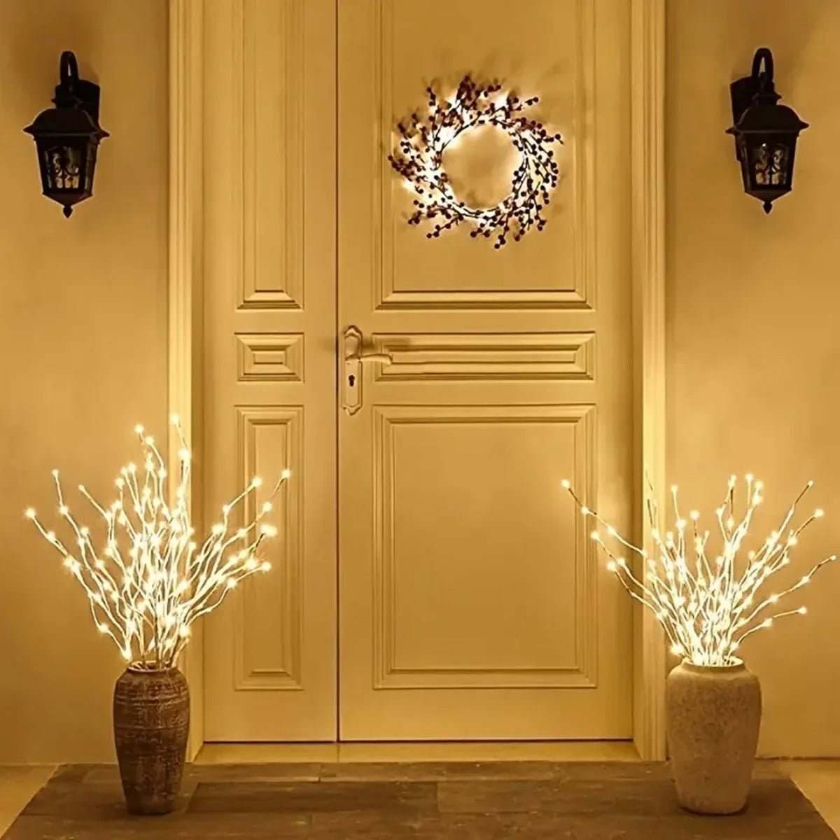 Luci Fatate a Rami di Betulla per Decorazioni per la Casa