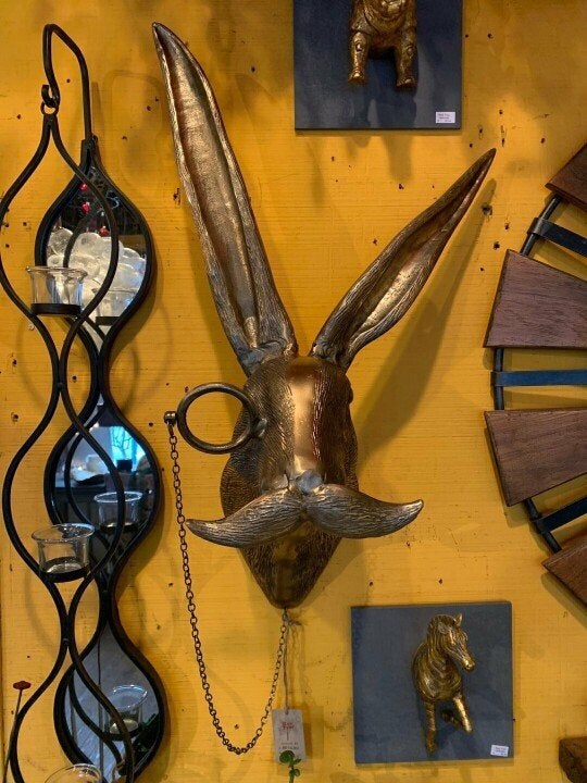 Decorazione murale unica a forma di testa di animale per la casa