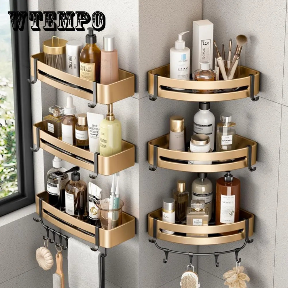 Set di Mensole da Bagno - Elegante e Funzionale Stoccaggio