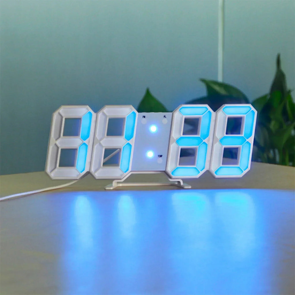 Orologio da Parete Digitale 3D a LED – Design Moderno con Funzione di Dimming e Visibilità Ottimale