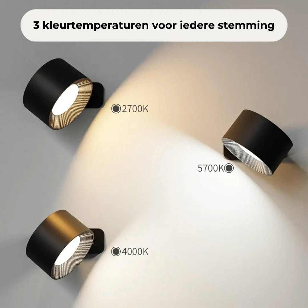 Lampada da Parete Ricaricabile Senza Fili 360°