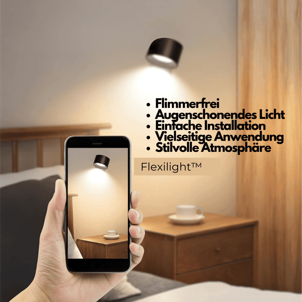 Lampada da Parete Wireless – Illuminazione LED Ricaricabile e Regolabile a 360°