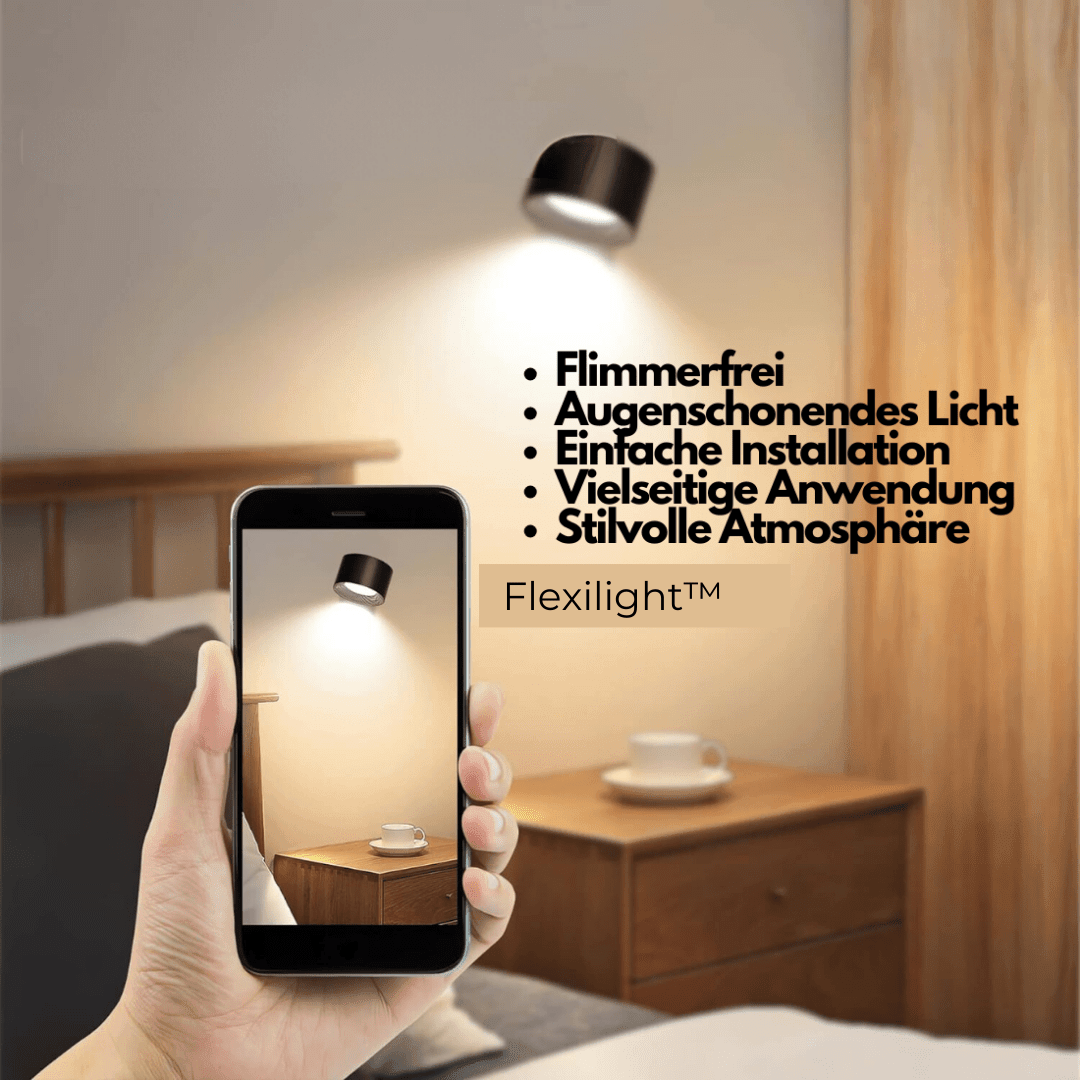 Lampada da Parete Wireless – Illuminazione LED Ricaricabile e Regolabile a 360°