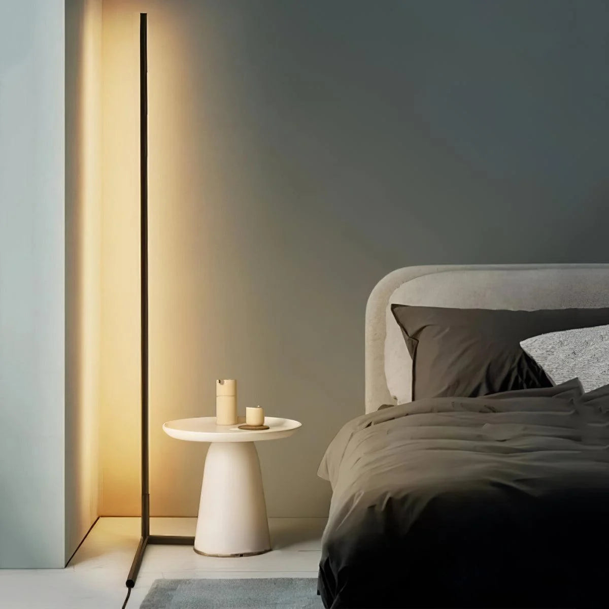 Lampada da Terra Angolare LED Ambientale Intelligente