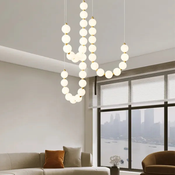Lampadario elegante con lucente eleganza