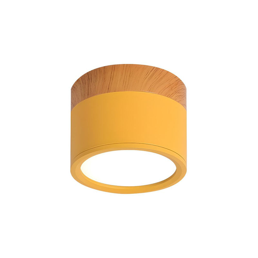 Lampada da soffitto LED moderna a montaggio a incasso cilindrica