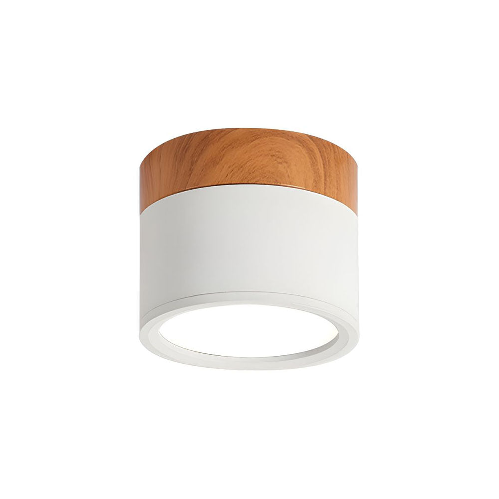 Lampada da soffitto LED moderna a montaggio a incasso cilindrica