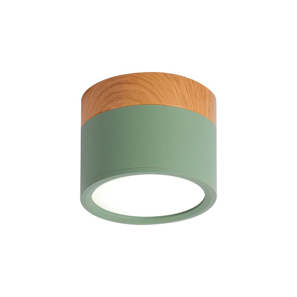 Lampada da soffitto LED moderna a montaggio a incasso cilindrica