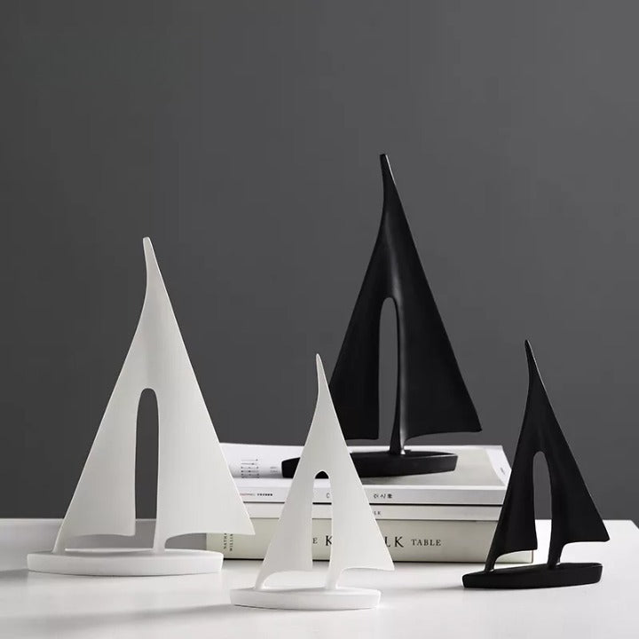 Scultura di Veliero Marittimo - Decorazione Elegante per la Casa