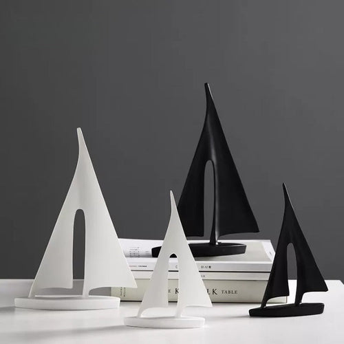 Scultura di Veliero Marittimo - Decorazione Elegante per la Casa