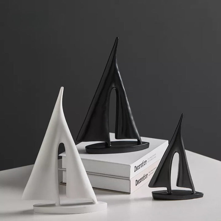 Scultura di Veliero Marittimo - Decorazione Elegante per la Casa