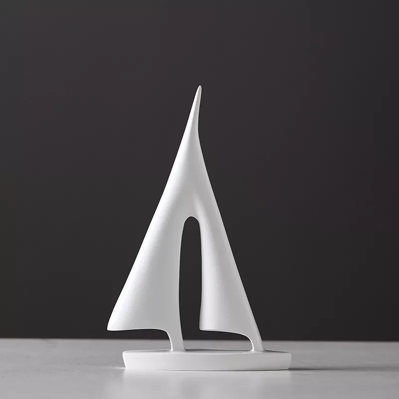Scultura di Veliero Marittimo - Decorazione Elegante per la Casa