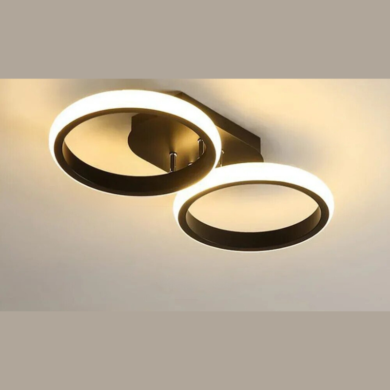 Lampadario a Anello LED Moderno – Illuminazione da Soffitto Minimalista per Soggiorno e Sala da Pranzo
