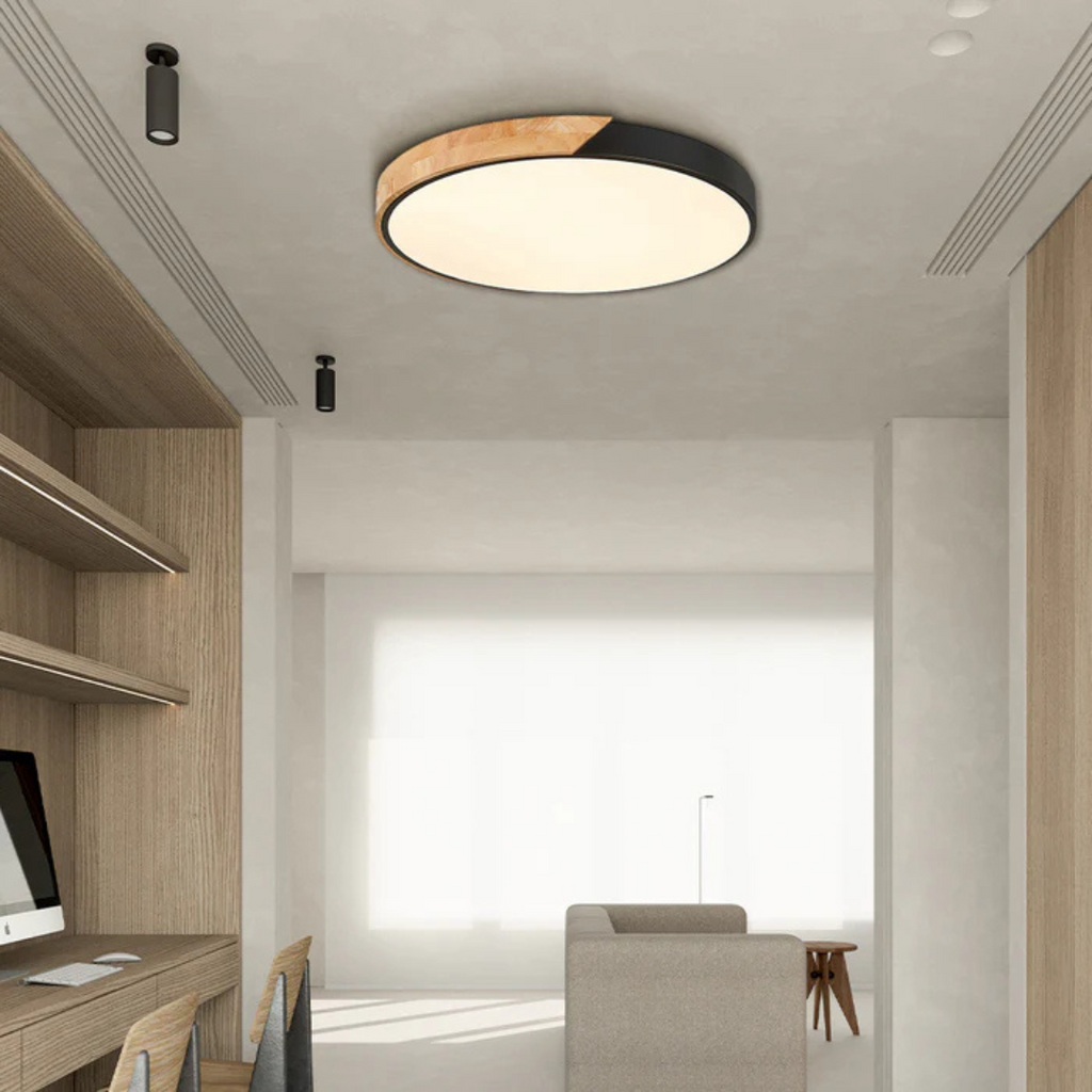 Elegante lampada a soffitto LED in stile scandinavo