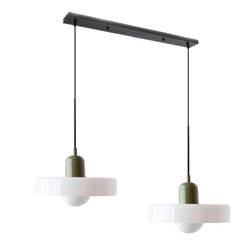 Lampada a Sospensione in Vetro Bauhaus a 2 Teste Regolabile