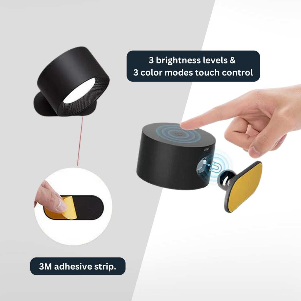 Vista - Applique LED ricaricabile a 360°