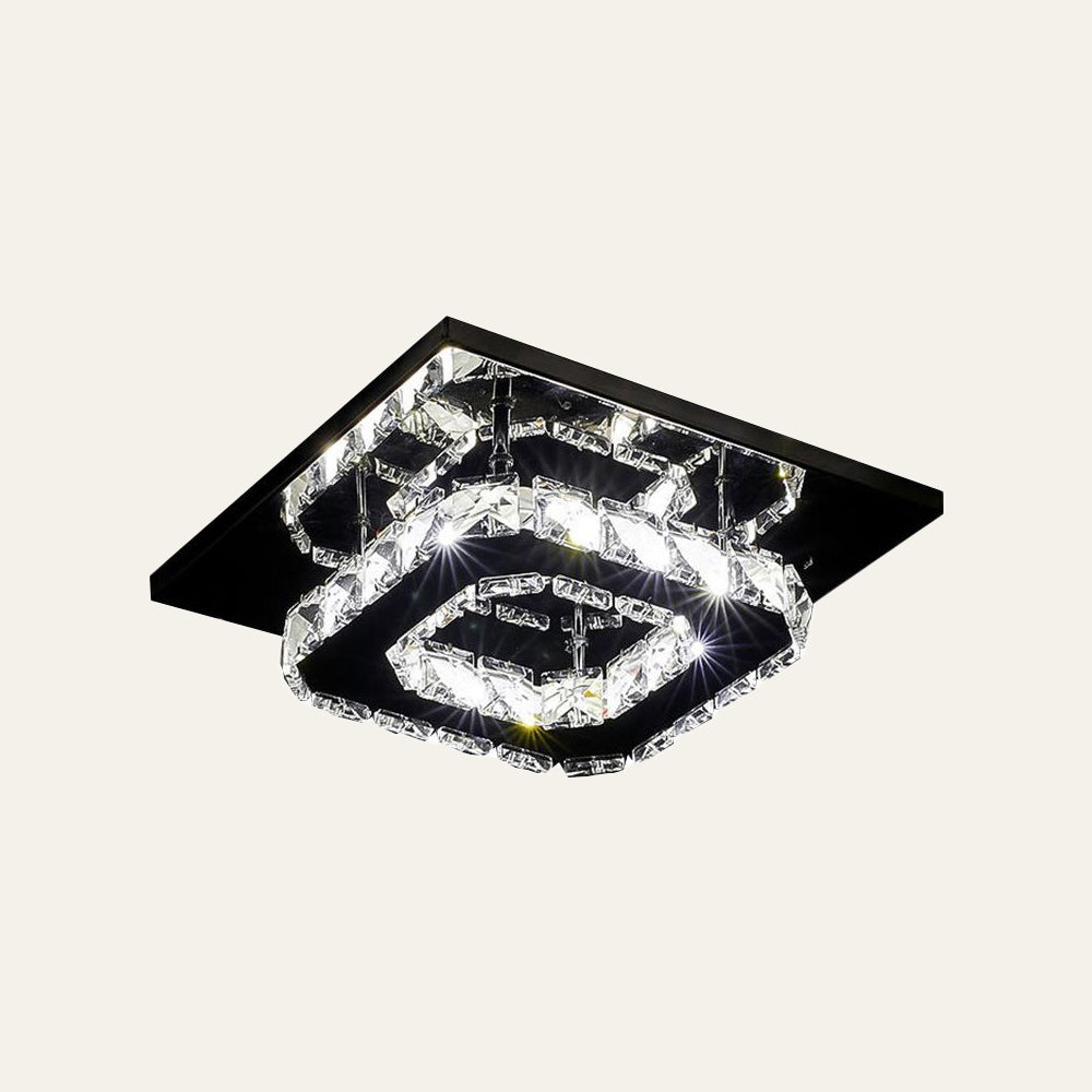 Lampada da soffitto in cristallo LED moderna a incasso