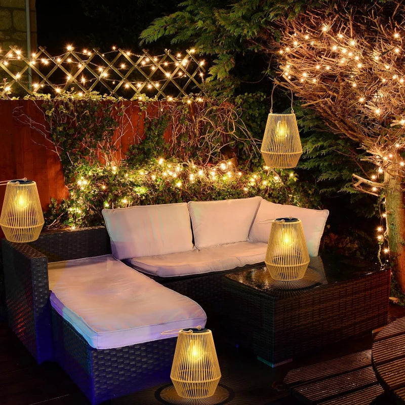 Lampade da Giardino Artigianali Solari da Esterno | Illuminazione Paesaggistica Impermeabile per Villa e Decorazione della Terrazza - Alpho