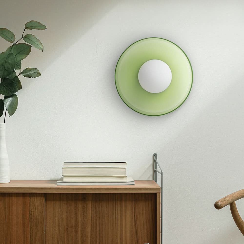Lampada da Soffitto Rotonda dal Design Moderno – Lampada in Vetro Elegante per Interni Contemporanei