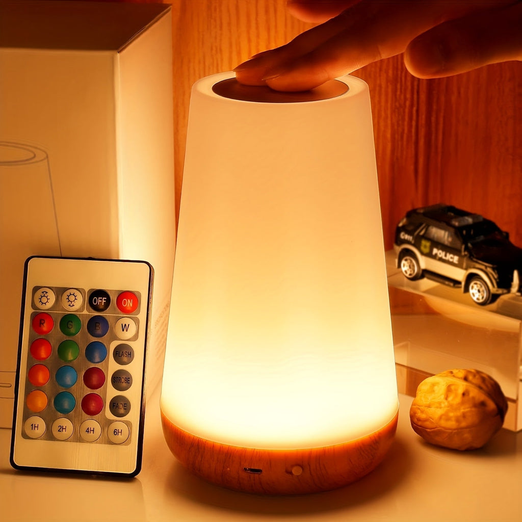 Lampada Touch Dimmerabile con 13 colori RGB – Perfetta per la Camera da Letto, Lampada da Letto e Luce Notturna