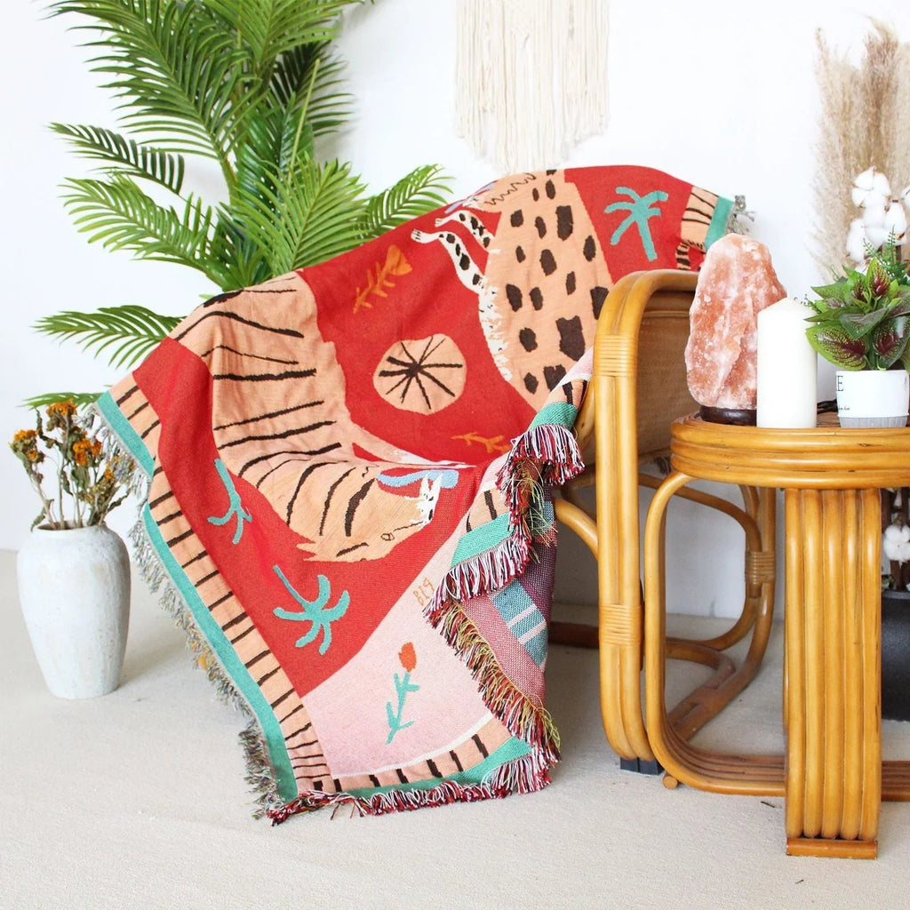 Coperta Woven Feline