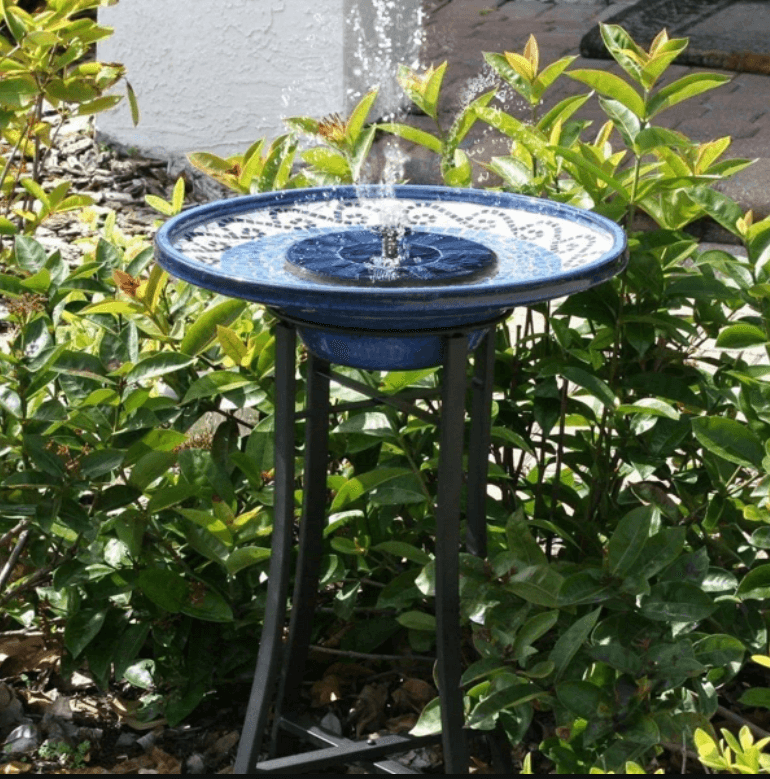 Pompa Fontana Solare con Luci LED per Esterni